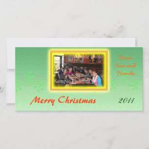 Festiva Tarjeta de felicitación de fotos de vacaciones