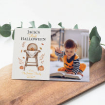Tarjeta de Felicitación de Halloween del Primer Ca