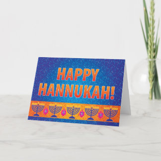 Festiva Tarjeta de felicitación de Hannukah