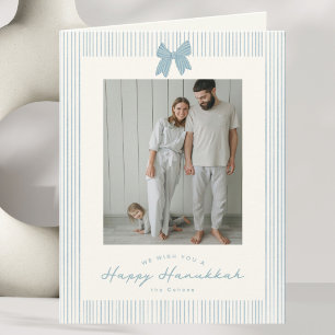 Festiva Tarjeta de felicitación de Hanukkah moderna suave