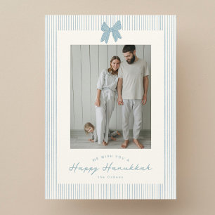 Festiva Tarjeta de felicitación de Hanukkah moderna suave 