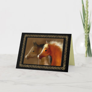 Festiva Tarjeta de felicitación de herradura del ~ de los