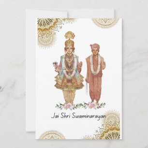 Festiva Tarjeta de felicitación de Jay Shree Swaminarayan