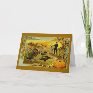 Festiva Tarjeta de felicitación de la acción de gracias