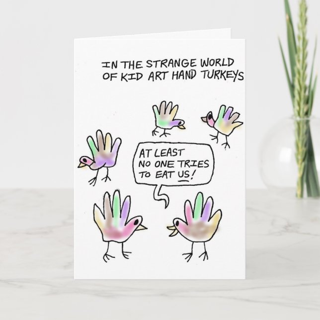 Festiva Tarjeta de felicitación de la acción de gracias de (Anverso)