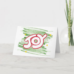 Festiva Tarjeta de felicitación de la alegría