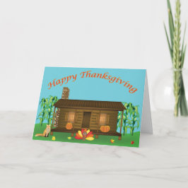 Festiva Tarjeta de felicitación de la cabina de la acción