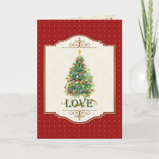 Festiva Tarjeta de felicitación de la estrella del árbol d