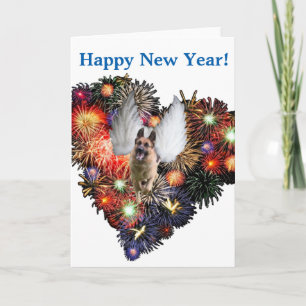 Festiva Tarjeta de felicitación de la Feliz Año Nuevo del