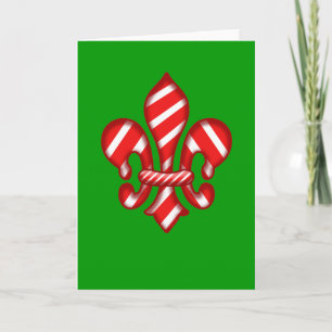 Festiva Tarjeta de felicitación de la flor de lis del día