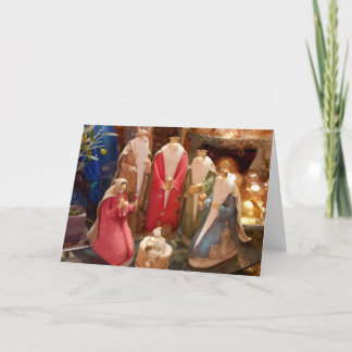Festiva Tarjeta de felicitación de la foto de la natividad