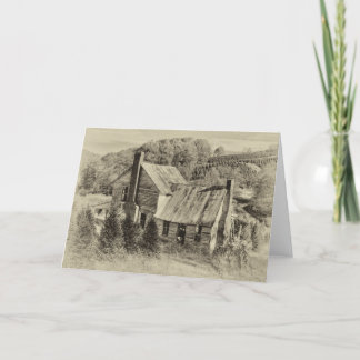 Festiva Tarjeta de felicitación de la granja de Carolina d