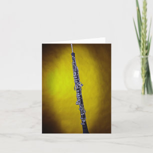 Festiva Tarjeta de felicitación de la imagen de Oboe hecha