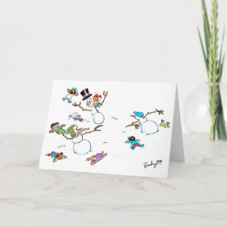 Festiva Tarjeta de felicitación de la lucha del día de