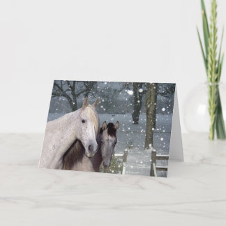 Festiva Tarjeta de felicitación de la nieve de los