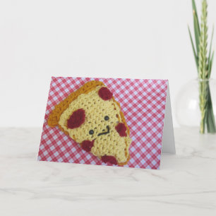 Festiva Tarjeta de felicitación de la pizza