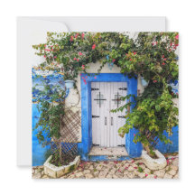 Tarjeta de felicitación de la puerta de Portugal