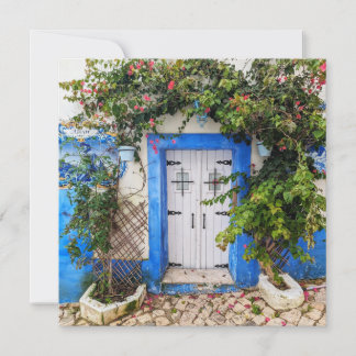 Festiva Tarjeta de felicitación de la puerta de Portugal