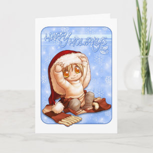 Festiva Tarjeta de felicitación de la rana