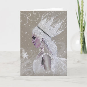 Festiva Tarjeta de felicitación de la Reina Hada del Invie