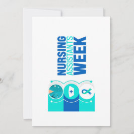 Festiva Tarjeta de Felicitación de la Semana del Auxiliar 