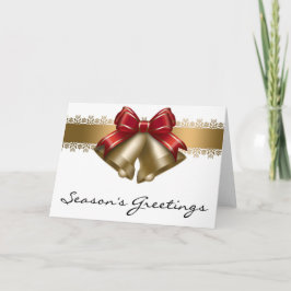 Festiva Tarjeta de felicitación de la temporada de Golden