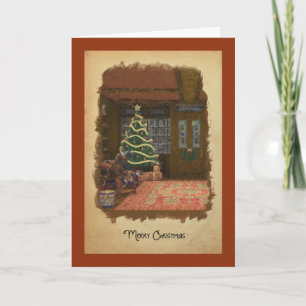 Festiva Tarjeta de felicitación de la tienda de juguetes n