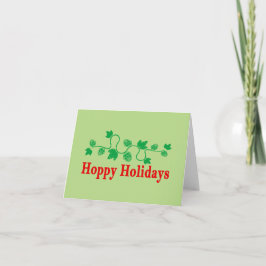 Festiva Tarjeta de felicitación de lúpulo del día de