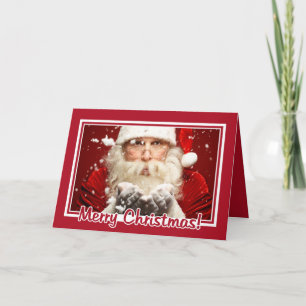 Festiva Tarjeta de felicitación de marco para Navidades de
