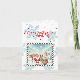 Festiva Tarjeta de Felicitación de Mensaje de Vacaciones d
