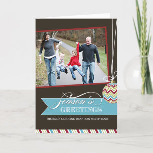 Festiva Tarjeta de felicitación de moda de la foto del