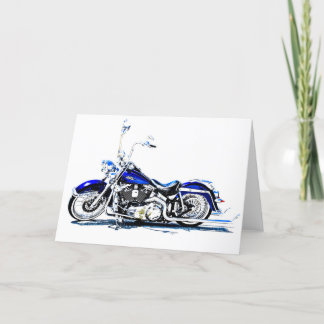 Festiva Tarjeta de felicitación de motocicleta