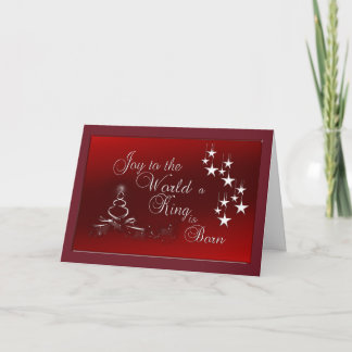 Festiva Tarjeta de Felicitación de Navidad/Alegria al Mund