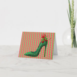Festiva Tarjeta de felicitación de Navidades de Green Purp