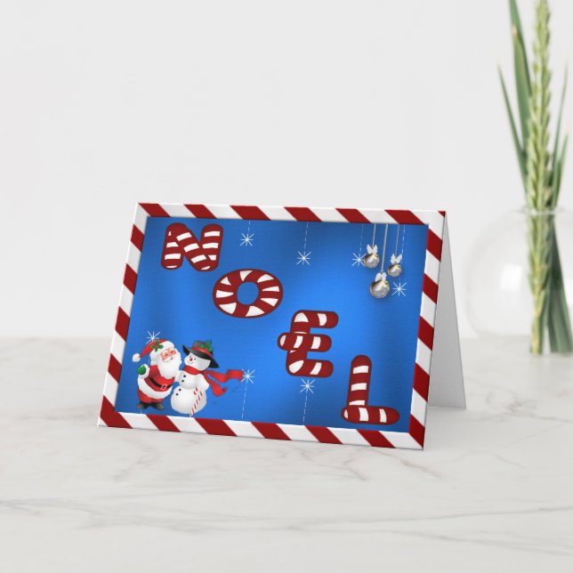 Festiva Tarjeta de felicitación de Noel (Anverso)