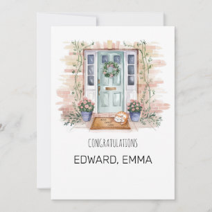 Festiva Tarjeta de Felicitación de Nueva Casa Personalizad