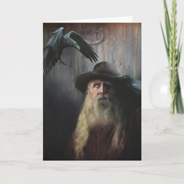 Festiva Tarjeta de felicitación de Odin (Anverso)