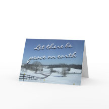 Tarjeta de felicitación de paisaje invernal