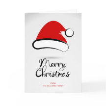 Tarjeta de felicitación de Papá Noel de Feliz Navi