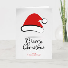 Festiva Tarjeta de felicitación de Papá Noel de Feliz Navi