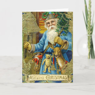 Festiva Tarjeta de felicitación de Papá Noel del Viejo Mun