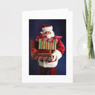 Festiva Tarjeta de felicitación de Papá Noel humorística