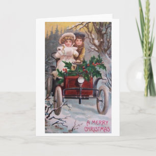 Festiva Tarjeta de felicitación de pareja para Navidades d