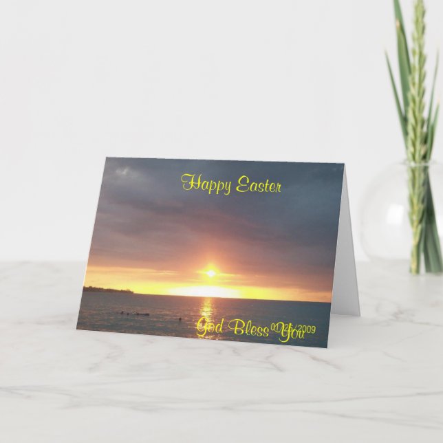 Festiva Tarjeta de felicitación de Pascua (Anverso)
