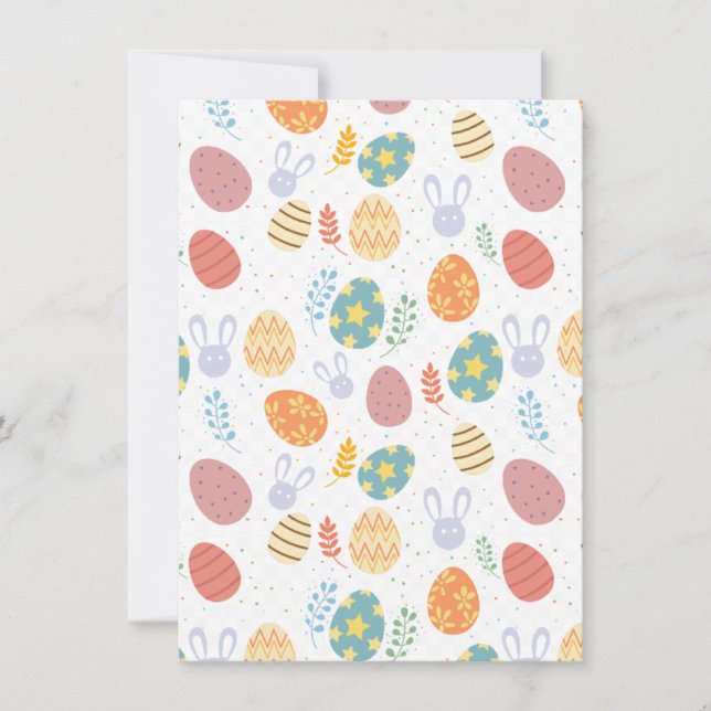 Festiva Tarjeta de felicitación de Pascua (Anverso)