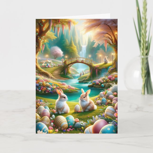 Festiva Tarjeta de felicitación de Pascua (Anverso)
