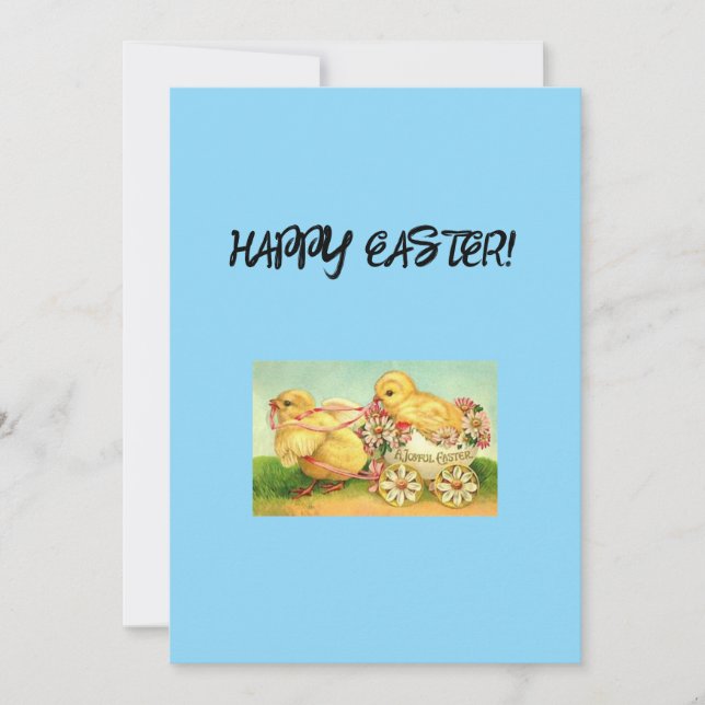 Festiva Tarjeta de felicitación de Pascua (Anverso)