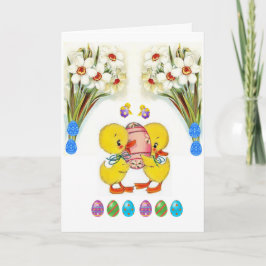 Festiva Tarjeta de felicitación de Pascua