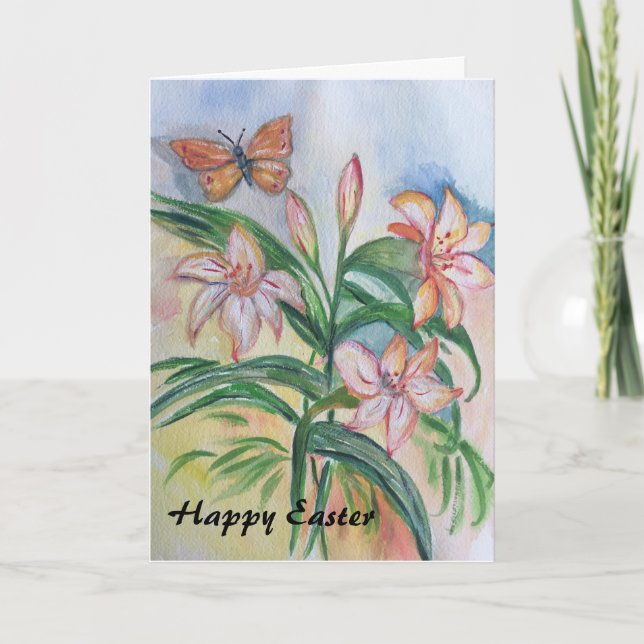 Festiva Tarjeta de felicitación de Pascua (Anverso)