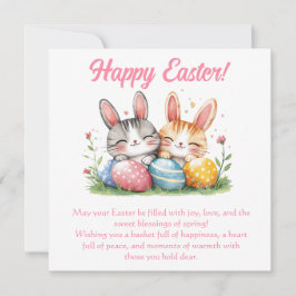 Festiva Tarjeta de felicitación de Pascua